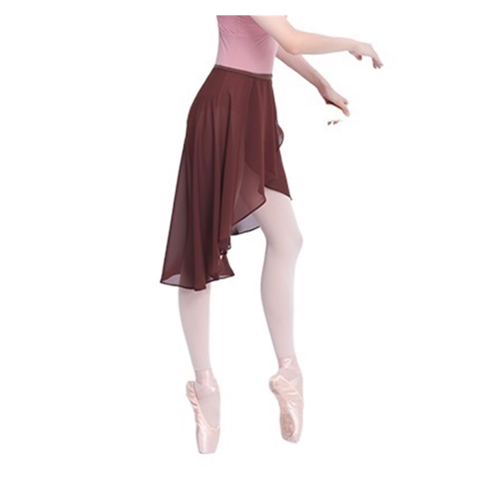 Falda de ballet larga para ensayos de danza contemporanea y patinaje artistico
