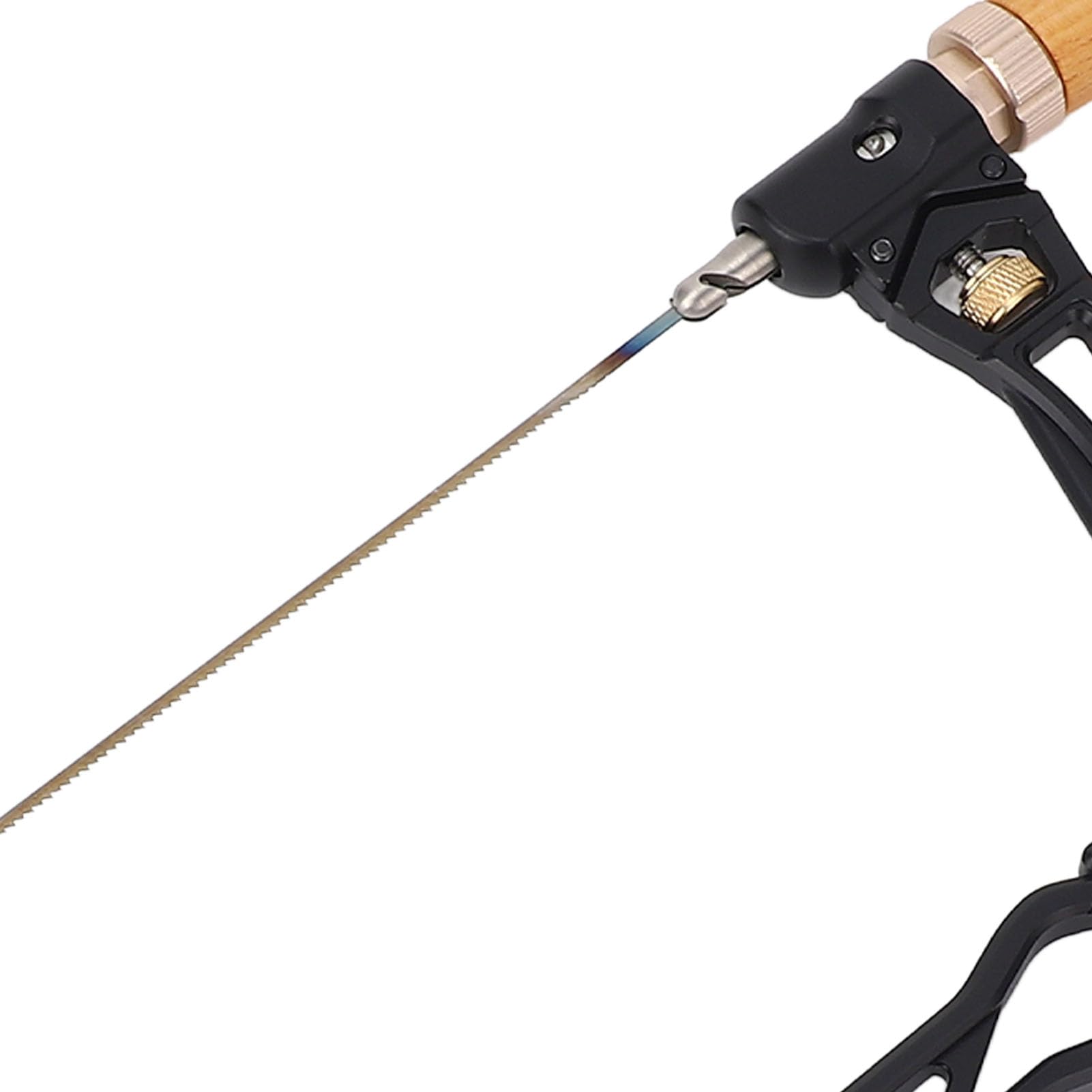 Afire el Marco de Acero con 7 Hambrientos de Sierra, Profundidad de Sierra de 10 Cm, Juego de Sierra para Manos para Carpintería en Forma de U, Sierra Manual Multifunción para