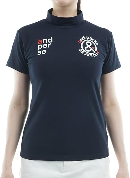 Amazon.co.jp: [アンパスィ] ゴルフシャツ 半袖モックネックシャツ