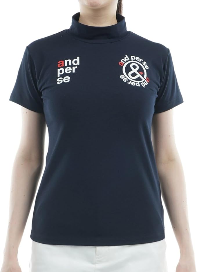 Amazon.co.jp: [アンパスィ] ゴルフシャツ 半袖モックネックシャツ