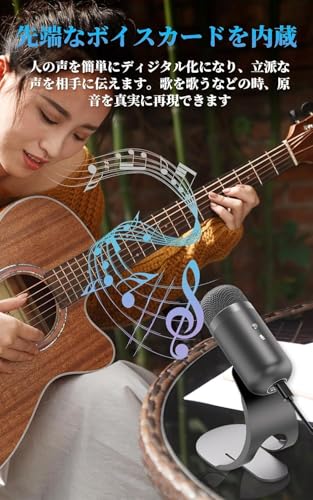 more cant USB PCマイク ブラック