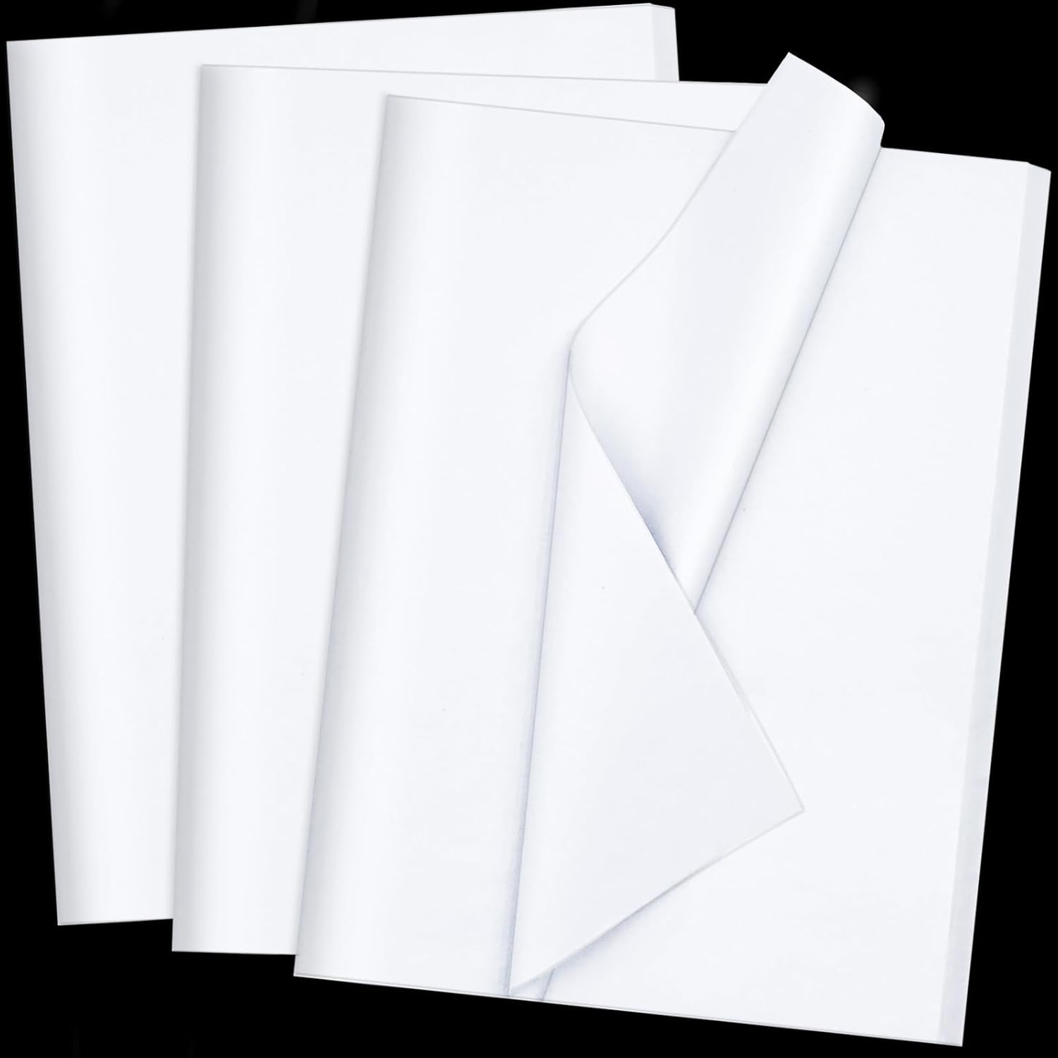 Jkopsnr 100 Sheets White Tissue Paper 20x14 Inches Tissue Paper for Gift Bags Wrapping Tissue Paper Bulk for DIY Crafts Birthday Baby Shower Festival Holidays Decorative