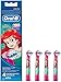 EB10-2K EB10-4K Lot de 4 têtes de brosses à dent électrique pour enfant, avec des motifs de princesse Disney/Cendrillon, compatible avec les brosses à dents électrique Braun Oral-B