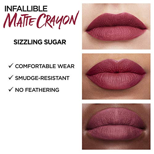 L'oreal Paris Infallible Matte Lip Crayon, Sizzling Sugar (Packaging May Vary) #TOP4