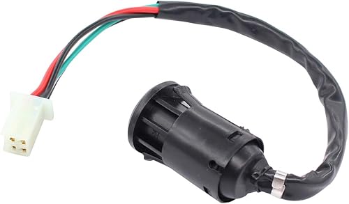 Miniatura 6 de XtremeAmazing Conjunto de interruptor de arranque izquierdo con interruptor de llave de encendido de 4 cables para ATV chinos, motos Go Karts
