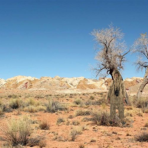 Latinaric Jagd Tarnanzug "Ghillie Suit" vierteilig besteht aus Jacke Hose Kopfbedeckung und Gewehrabdeckung, auch für Allerheiligen Hoax – Bild 7