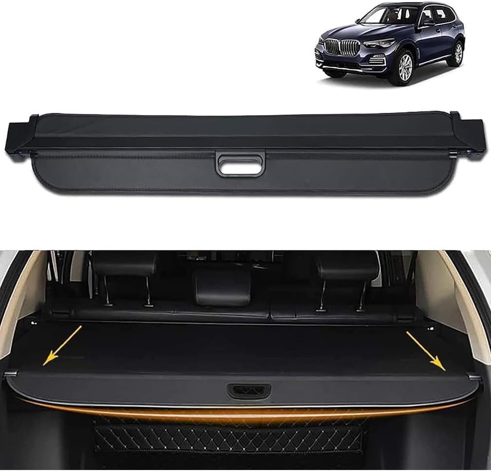 Couvercle de chargement pour BMW X5 E70 F15 2006-2018 avec plage arrière rétractable