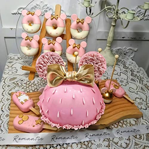 Vodolo Large Breakable Chocolate Molds For Mouse Head,3D Mouse Head Silicone Molds With 1 Hammer For Diy Baking Birthday Cake #TOP4