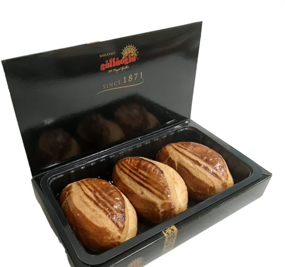 Gulluoglu Pogaca Bun with Cheese and Dill, 6 pieces, daily fresh shipment from Istanbul/Turkey