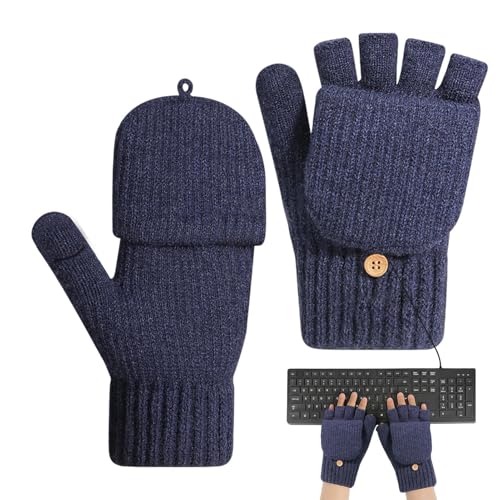 Handskar För Körning,Värmande Och Termiska Vantar | Vinter Fingerlösa Handskar | För Cykling, Hundpromenad, Vandring, Sportaktiviteter, Cykel, Klättring Och