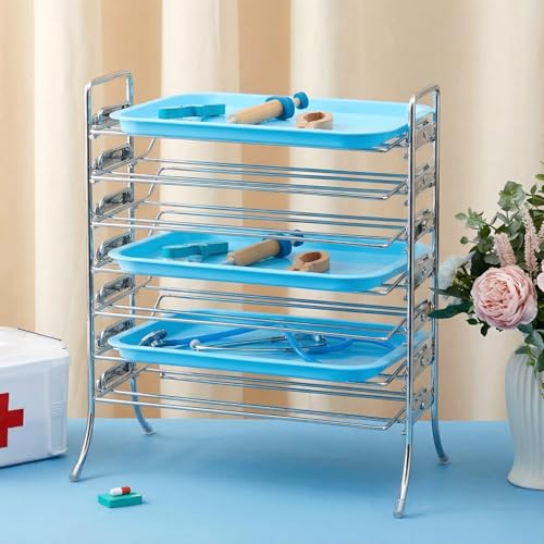 Moxweyeni Dental Instrument Tray Rack for Size F Trays 6-Tier Dental Organizer Chrome Plated Medical Tool Holder for Sterilization Friendly Corrosion (Model 300trf) by Moxweyeni - Image 6