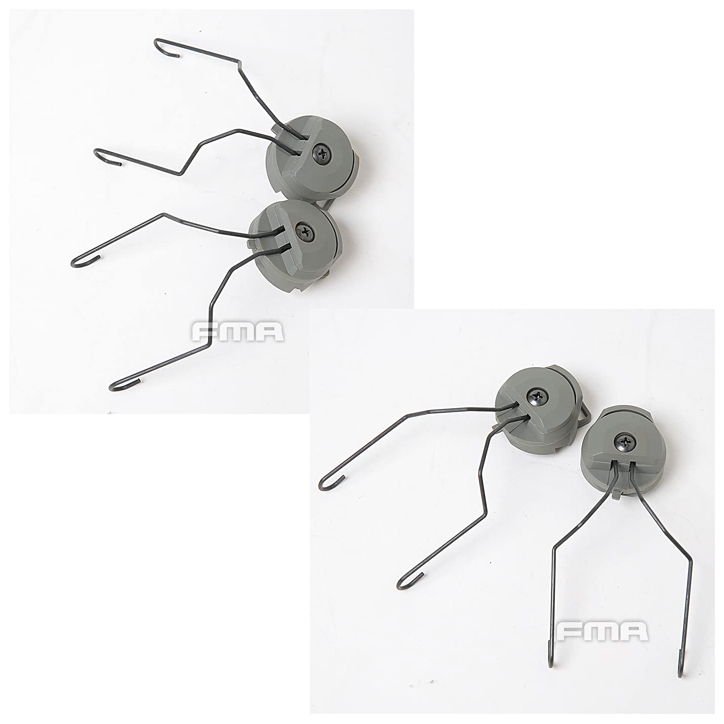 FMA Headset Support Adapter Tactical Helmet Rail Earphone Hanging Buckle Clip