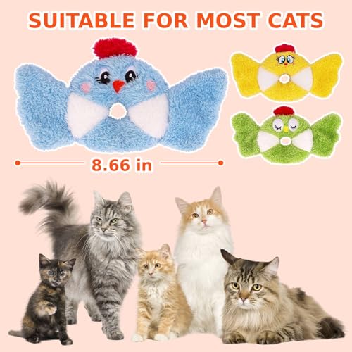 Retro Shaw Cat Toys,Bird Cat Toy with Catnip & Silvervine - Interactive Realistic Kitten Toy with Crinkle Sound for Indoor Cats, Satisfies Natural Hunting Instincts - Image 6