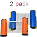 JP WinLook Ping Pong Net - 2 Pack Retractable Table Tennis Nets/Post Set Replacement, Adjustable Any Table Anywhere, Portable Travel Holder Case Bag, Indoor & Outdoor Accessories, Bracket Clamps