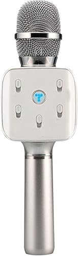 DUOER home Tragbare Kabelloses Karaoke-Mikrofon 4-in-1 tragbarer Bluetooth-Karaoke-Player Handheld-Karaoke-Maschine Mikrofone Color Silver DUOER home Tragbare Kabelloses Karaoke-Mikrofon 4-in-1 tragbarer Bluetooth-Karaoke-Player Handheld-Karaoke-Maschine Mikrofone Color Silver