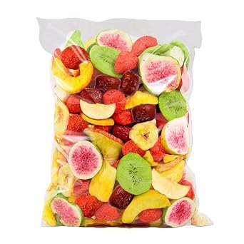 8 kinds of dried fruit, Dried Mixed Fruits, freeze-dried strawberry yellow peach red dates,Candied fruit,Vegetables,Dried Fruits, healthy snacks, instant casual snacks, snack gifts 125g