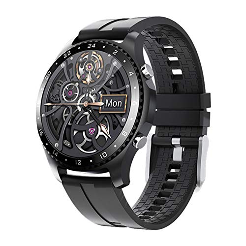 QESTO MAD Montre intelligente de sport pour homme avec moniteur de fréquence cardiaque et de pression artérielle, rappel d'appels pour répondre à l'eau (E)