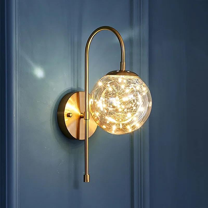 Image of blissbells Crystal Wall Light, LED Decorative Sconce (Metal swan)
