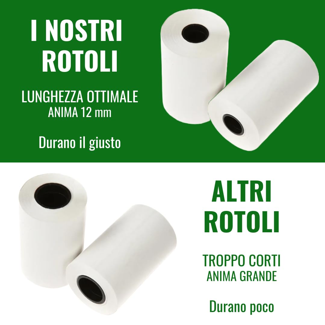 Rotoli Carta Termica POS 57x16mt - Confezione Da 20, BPA Free - Compatibili Con SumUp, Nexi E Altri - Foto 7