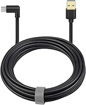 Paiholy Oculus Link Cable 16ft, USB C Oculus Charging Cable, 90 Degree Angled USB C 3.2 Gen1 High Speed Data Transfer & Fast Charging for Oculus Quest VR Headset and Gaming PC