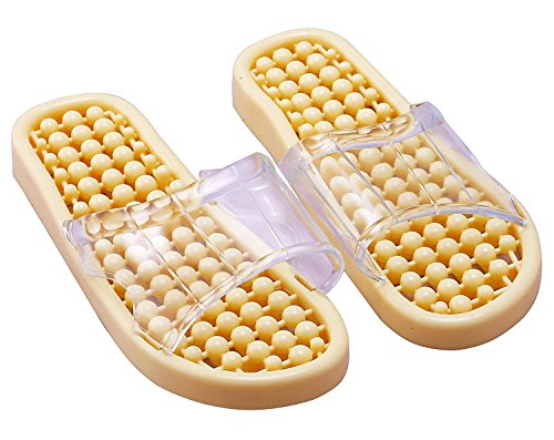 Image of Darbar Online Essentials Yoga Paduka Acupressure Slippers for Full Body Blood Circulation | Natural Leg Foot Massager Slippers For Men and Women (Medium)