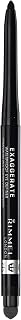 Rimmel Exaggerate Waterproof Eye Definer Eyeliner in Blackest Black - Highly Pigmented, Long-Lasting with Built-In Smudger