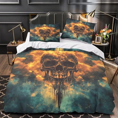 Housse de couette Tour Eiffel 3D en microfibre 228x228 cm avec taies - 4