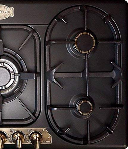 Gas Herdset Autark Kaiser Empire/Elektro Einbau Backofen EH 6355 RotEm 67L in Rot + Gaskochfeld 90cm KG 9325 Em in schwarz 8 Funktionen/Selbstreinigung/Einbaubackofen/Herd – Bild 8