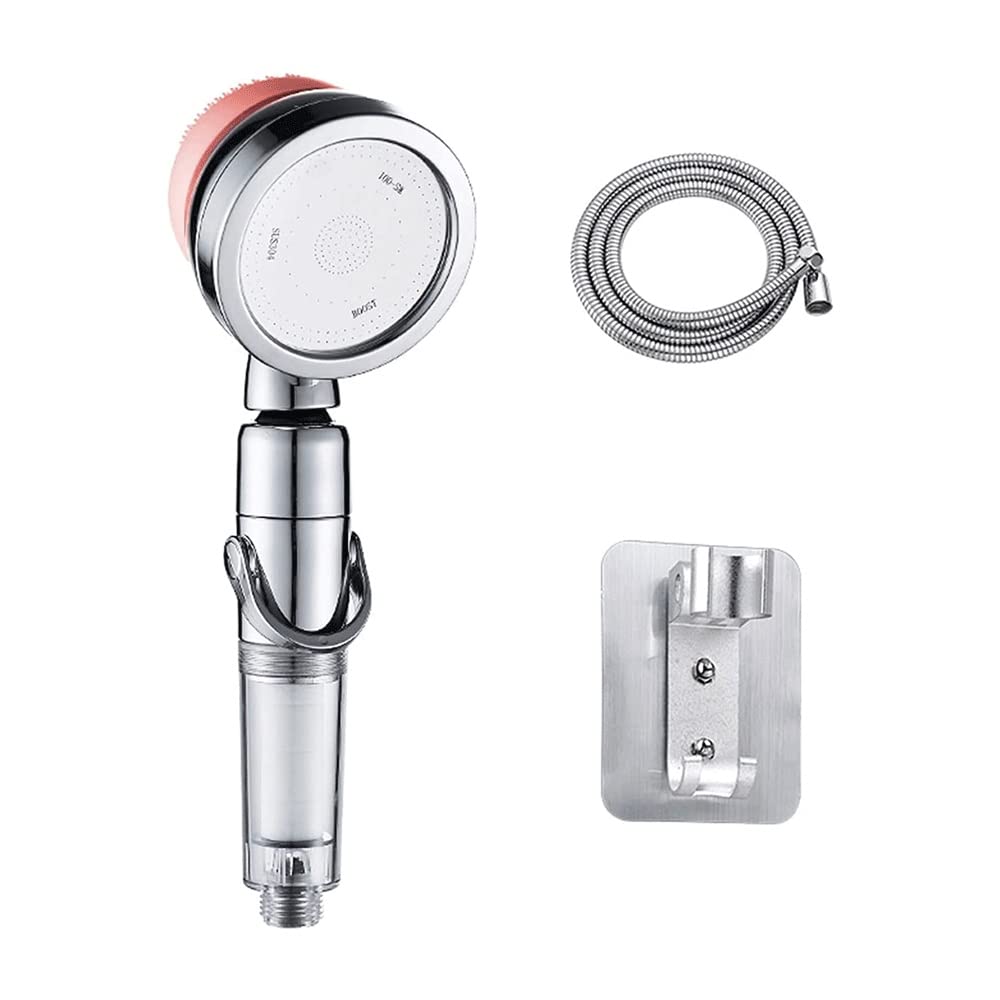 Pommeau douche haute pression rouge avec bouton d arrêt et contrôle débit