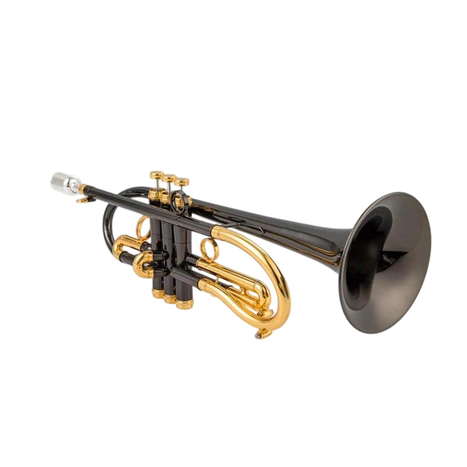 Instrument Muzyczny Trąbka Profesjonalny Instrument Muzyczny Trąbka Bb Dwutonowa Z Niklowanego Mosiądzu W Futerale
