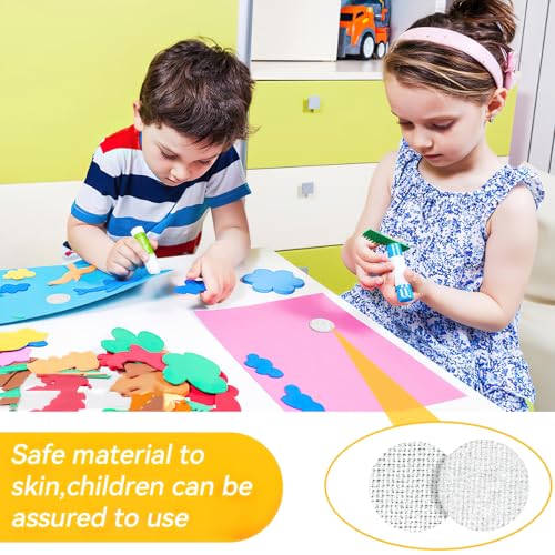Klettpunkte Selbstklebend, 10mm/20mm Klettklebepunkte Self Adhesive,Stark Dots Klett Klebe Punkte,Rund Klettverschluss Punkte Selbstklebend Für Schule Handwerk Lernmaterial,Stoff, Diy Weihnachtsk