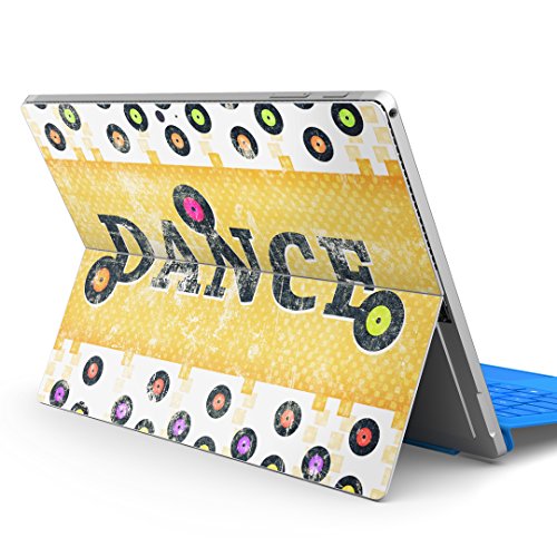 igsticker Surface pro7 (2019) pro6 pro2017 pro4 専用 スキンシール サーフェス ノートブック ノートパソコン カバー ケース フィルム ステッカー アクセサリー 保護 012930 ダンス 英語 音楽
