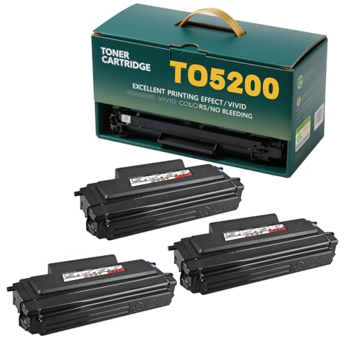 Compatible Toner Cartridge Replacement for Pantum TO5200 TO-5200H (TO-5200) - Compatible with BM5200ADW BM5200ADN BP5200DN BP5200DW Printers 3-Pack