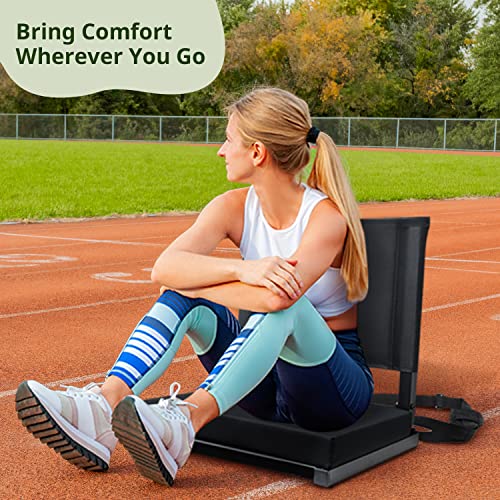 Carshion Bleacher Seats With Backs And Cushion Best Stadium Seats For Bleachers With Back Support Lightweight Padded Stadium Chair Portable For Outdoors And Indoors #TOP5