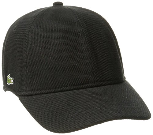 Lacoste Men's Cotton Pique Cap, Medium, Black