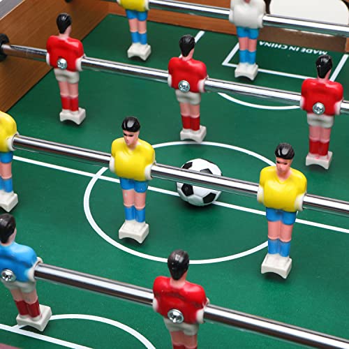 Shevshavan 20" Mini Foosball Table For Kids Table Top Wooden Hockey Game Tabletop Soccer/Foosball Game Small Foosball Table Football Table For Family Night,Travel,Birthday Gift For Kids… #TOP3