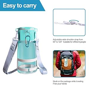 Portable Dog Water Bottle SHAFGO 19 OZ with Bottle Stand Holder Travel Water Dispenser No Spill for Walking Portable Dog Water Bottle SHAFGO 19 OZ with Bottle Stand Holder Travel Water Dispenser No Spill for Walking