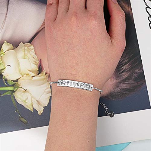 Romantic Work S925 Sterling Silver Wildflower Nature Bracelets For Women Girls Teen #TOP3