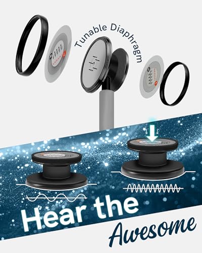 Image of FriCARE Tunable Stethoscope - Dual Head Estetoscopio for Nurses, Doctors