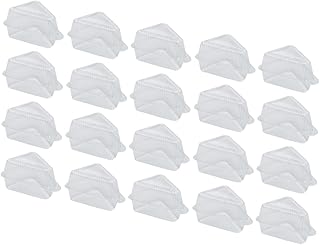 25pcs Transparent Triangle Cake Slice Container Food-grade Plastic Box for Cheesecake Mousse for Parties Weddings and Celebrations