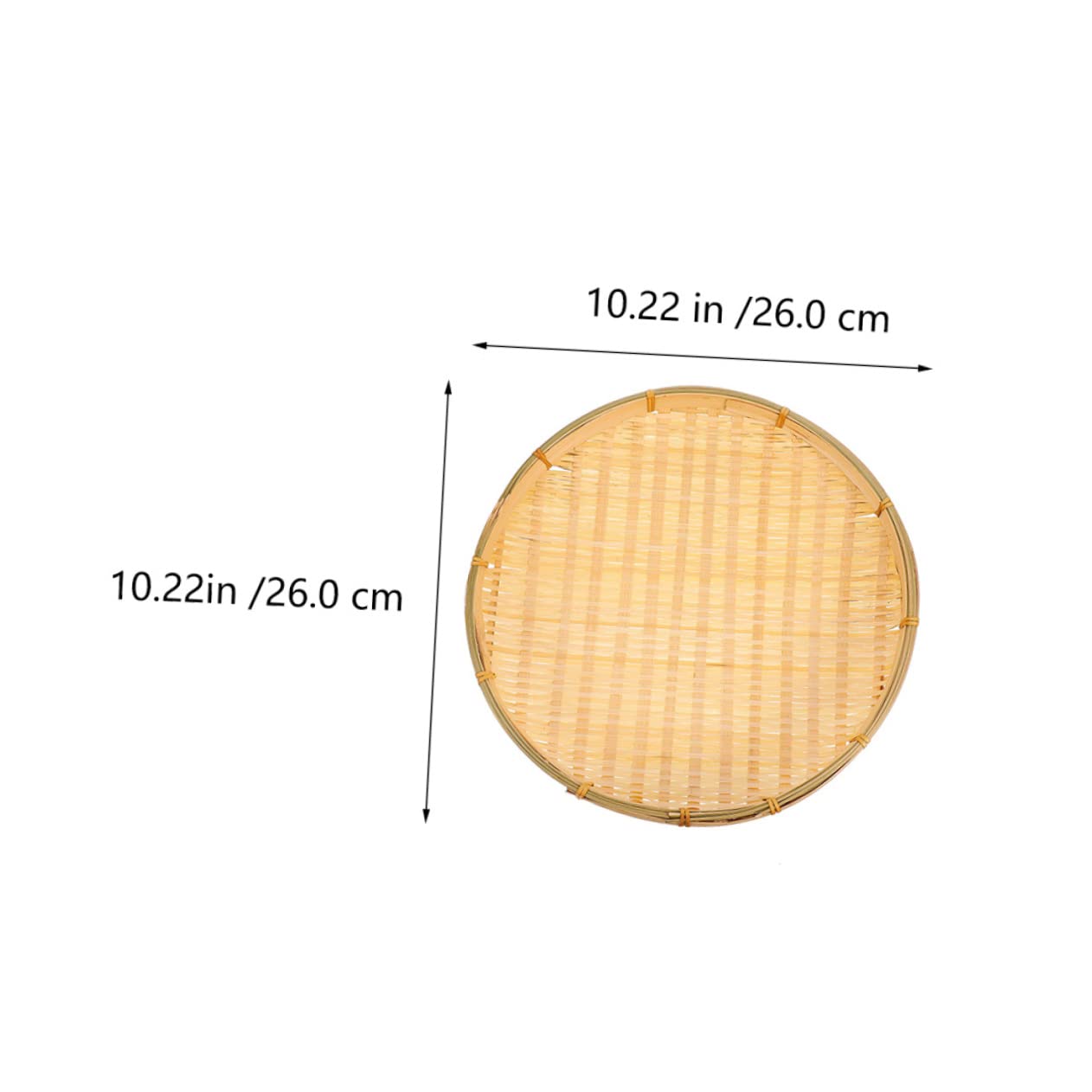 CIYODO 1pc Dustpan Round Serving Tray Food Basket Fruit Basket Tray Wicker Storage Bread Basket Woven Baskets Storage Basket Handmade Woven Fruit Basket Wicker Picnic Basket