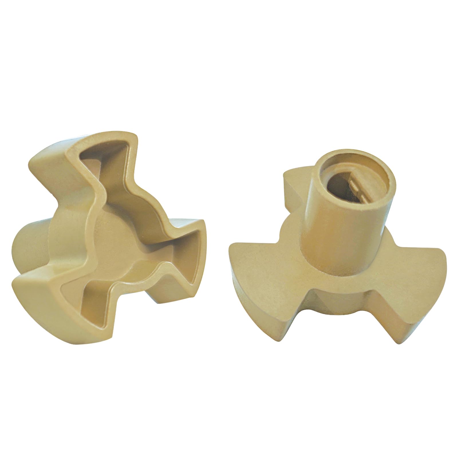 BELIEFLUO 2PCS Microwave Turntable Coupler, Microwave Parts of Turntable Roller Guide Support, Accessories for Microwave Plates(Shaft Length - 0.59inch)