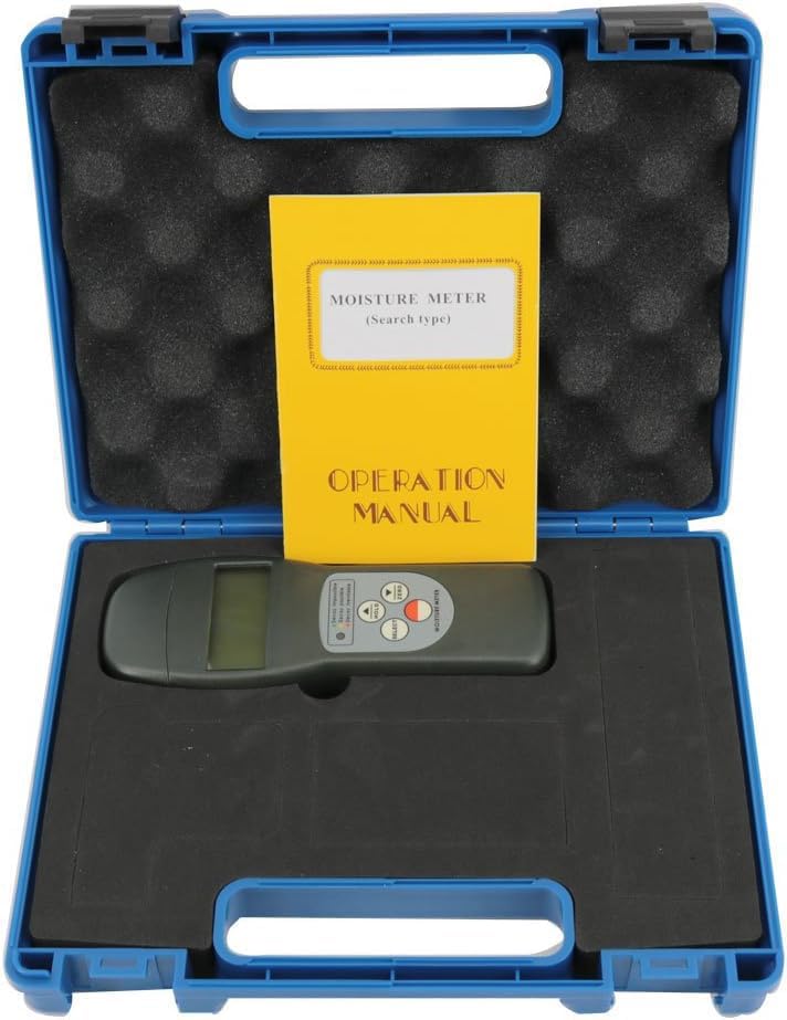 Concrete Moisture Meter Digital Wood Moisture Meter Tester Detector with Measuring Range 0-70% Resolusion 0.1 Accuracy ±(0.5% n+0.5) 20 Measurement Codes for Cement Ground Walls Marble