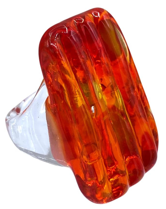 Anneau en verre de Murano authentique Murrina Venistiana VR810BC fait main