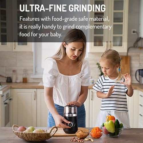 image for SHARDOR Adjustable Coffee Grinder Electric, Herb Grinder, Spice Grinde