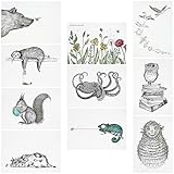 Du hast Dein Motiv noch nicht gefunden? Schau noch mal bei Ligarti vorbei! Wir haben Meerestiere, Kuscheltiere, magische Tiere, gefährliche Tiere, aber auch gewöhnliche Tiere wie Igel und Oktopus.