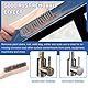Glarks 4Pcs Wire Scratch Brush Set, Beech Wood Short Carbon Steel, Stainless Steel & Brass Metal Brush with Hardwood Beech Handle, Welding Brush for Cleaning Dirt, Rust and Paint Remover