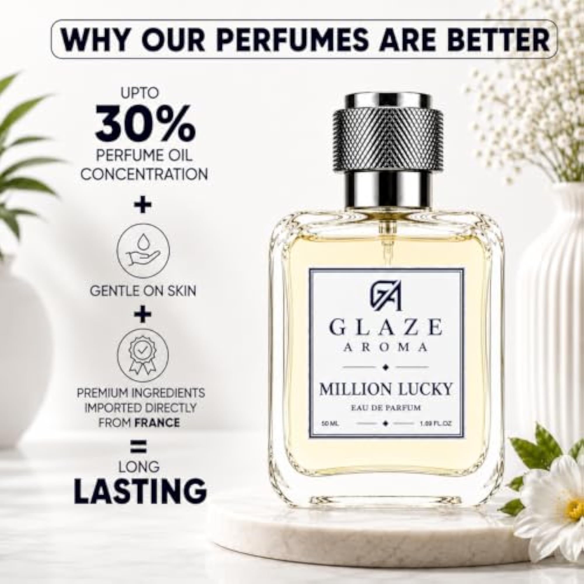 Million Lucky Eau de Parfum 50ml, Men's Gift