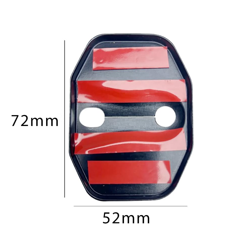YSWOMOSKD Door Lock Cover,Door Lock Decoration Protection Cover Case Compatible for Mini Cooper F56 F55 F57 F60 F54 F65 F66 F67 Accessories Car Styling (Gray Jack) - Image 2