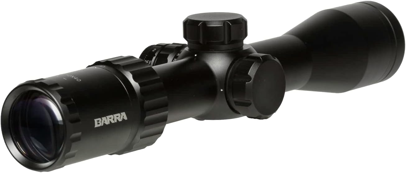 Barra H3O 4x32 Illuminated BDC Rifle Scope for .223 and 5.56 Caliber Rifle - Fast Focusing, Compact